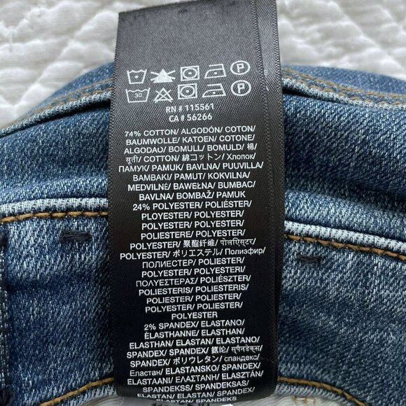 7 For All Mankind Slimmy Slim Straight Medium Wash Denim Jeans  Women’s Sz 30 - Picture 10 of 11